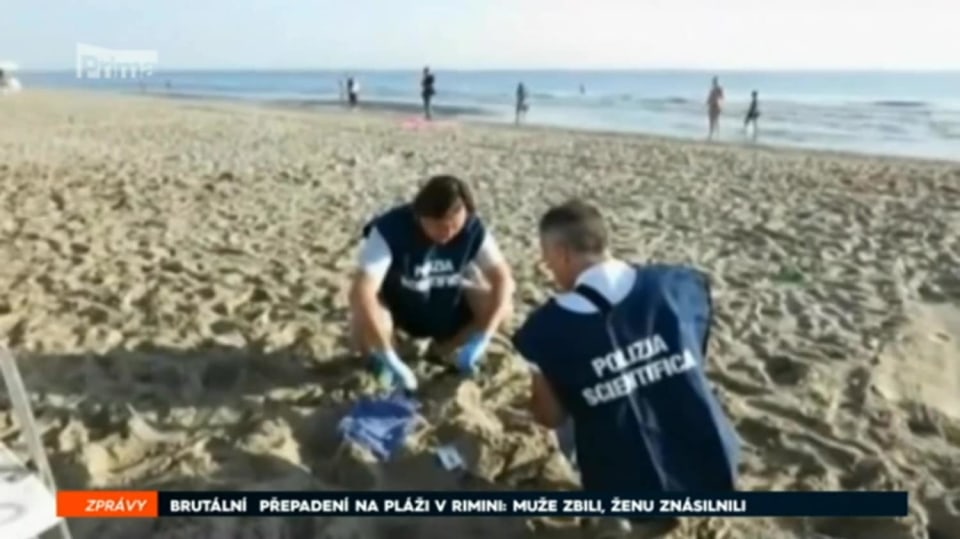 28. 8. 2017 ZPRÁVY: Brutální přepadení na pláži v Rimini: muže zbili, ženu znásilnili